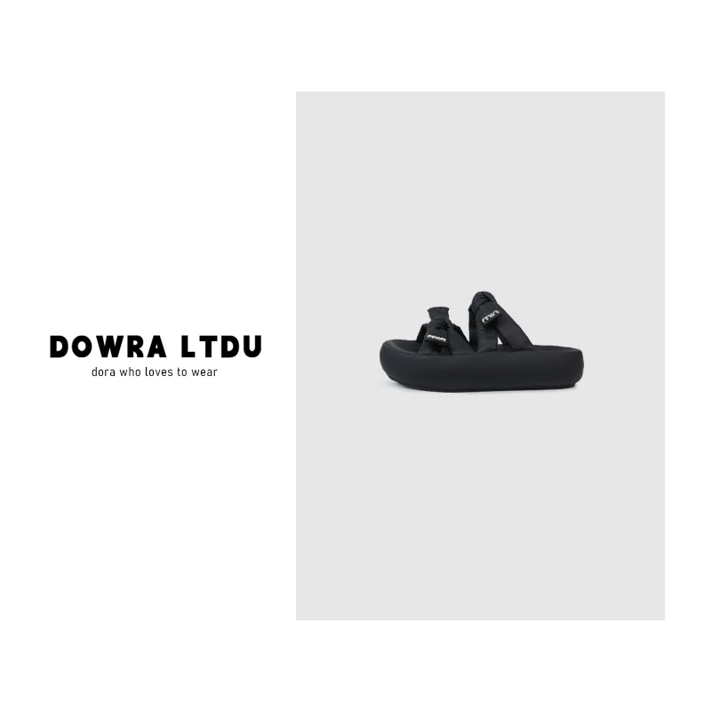 朵拉自留款25年夏季新款纯色舒适百搭凉鞋拖鞋沙滩鞋26- 6788