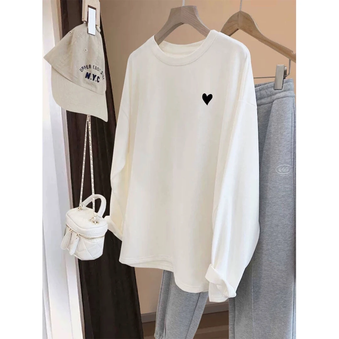 紫哥ZIGE韩版爱心卫衣#5862