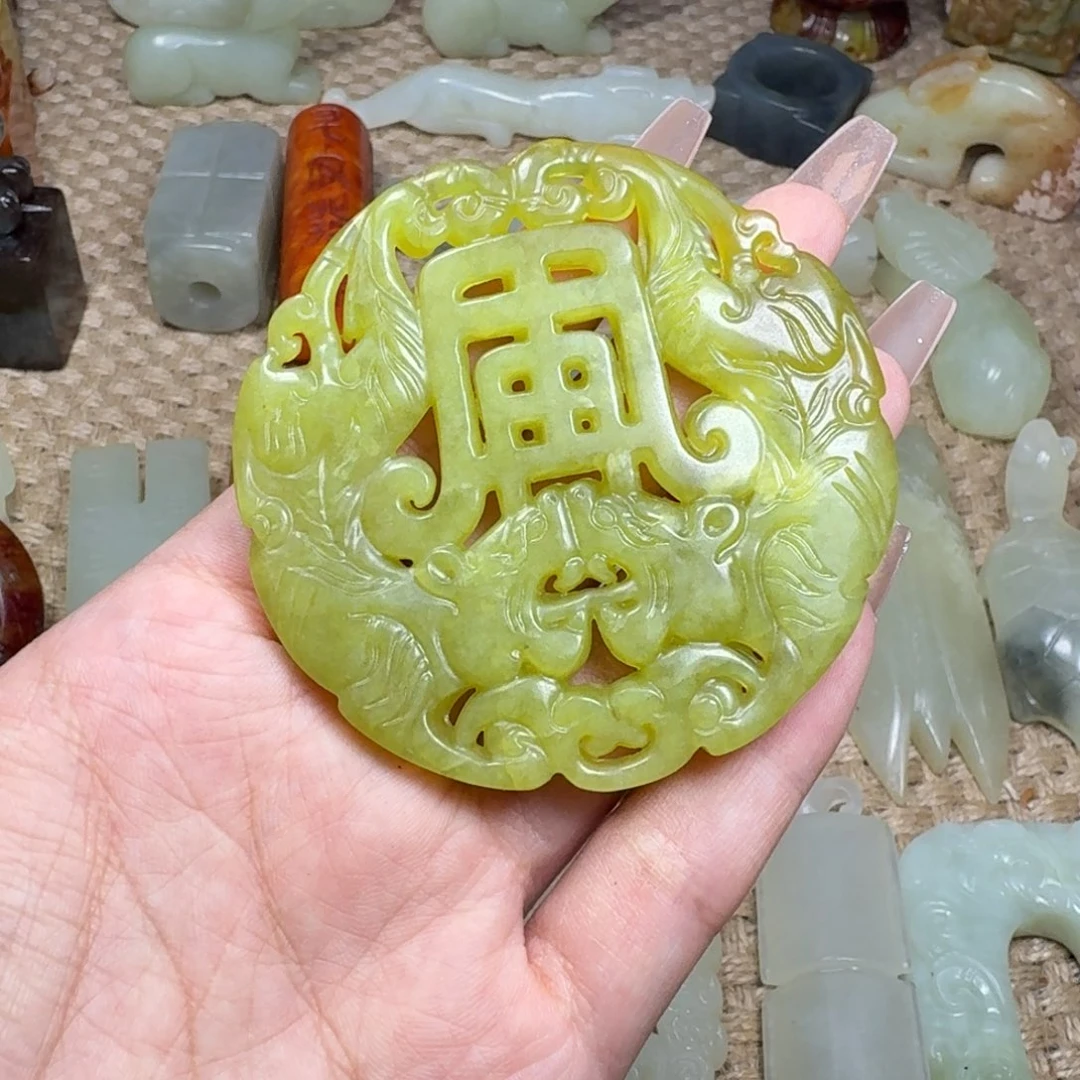 白玉菩提吊坠挂件