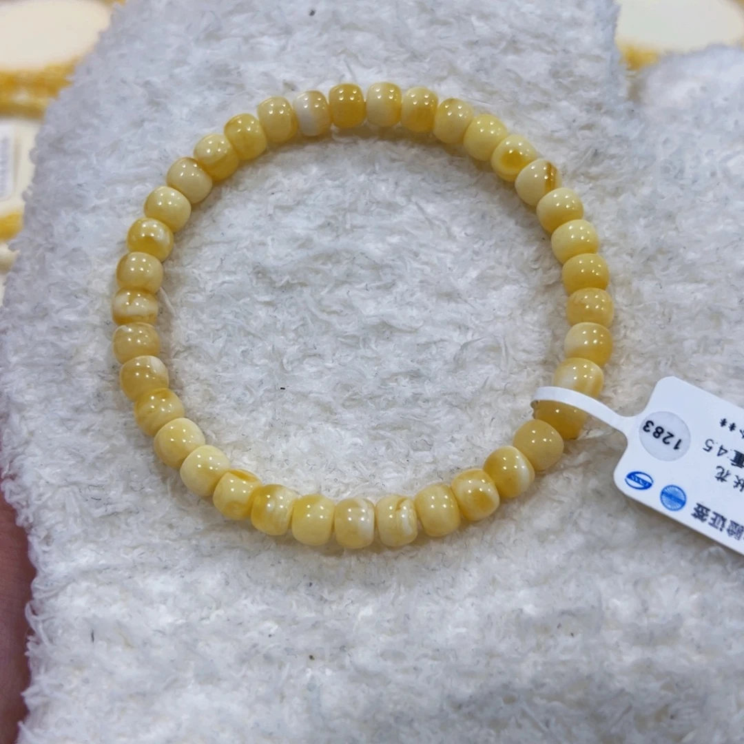 手链蜜蜡未镶嵌6m虎皮妖花手串