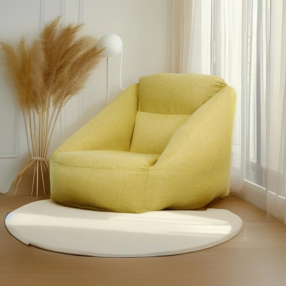 爆款榻榻米懒人沙发可坐可躺布艺居家单人轻奢沙发椅可拆洗小沙发