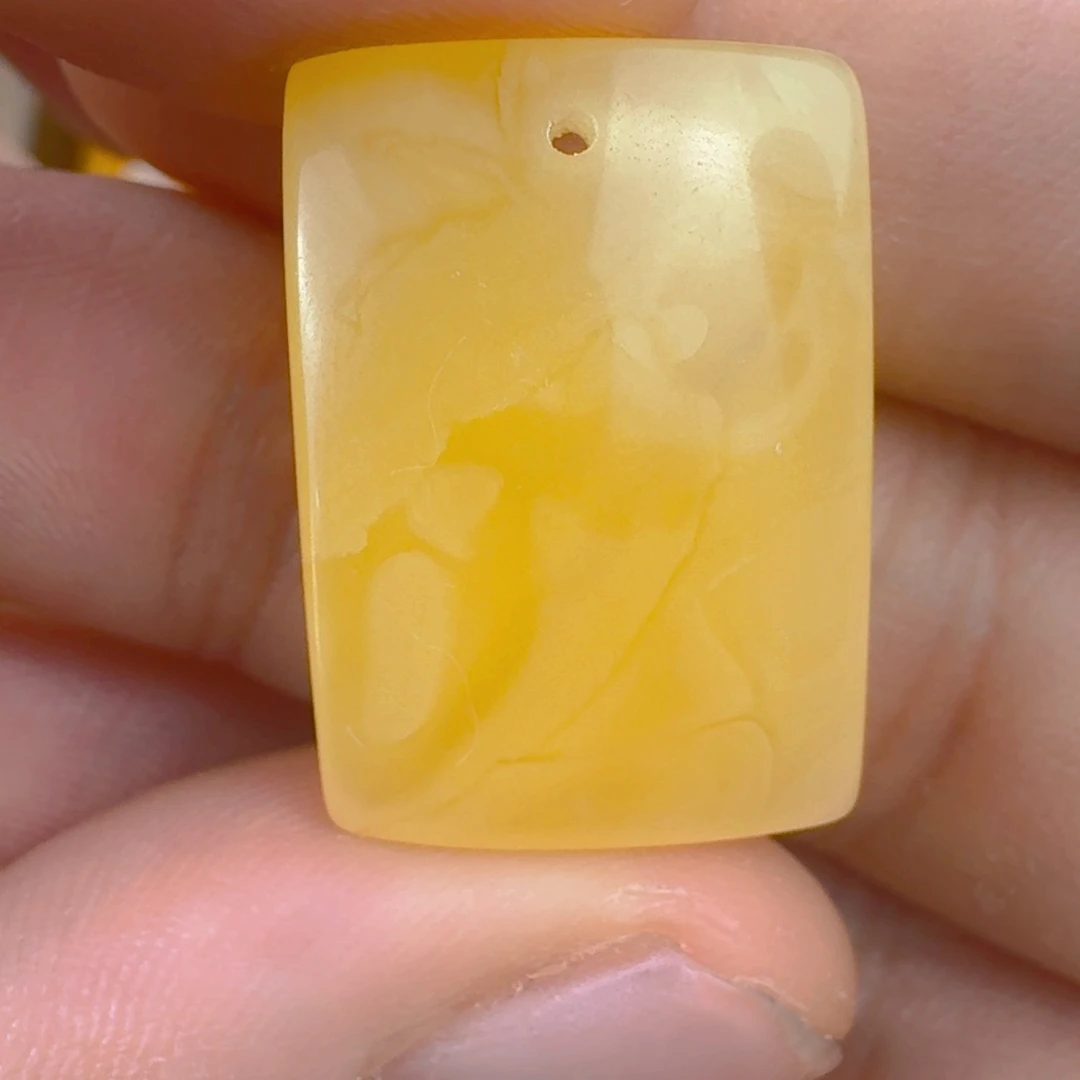 裸石蜜蜡未镶嵌微粉 16.3×22.9×5.3mm