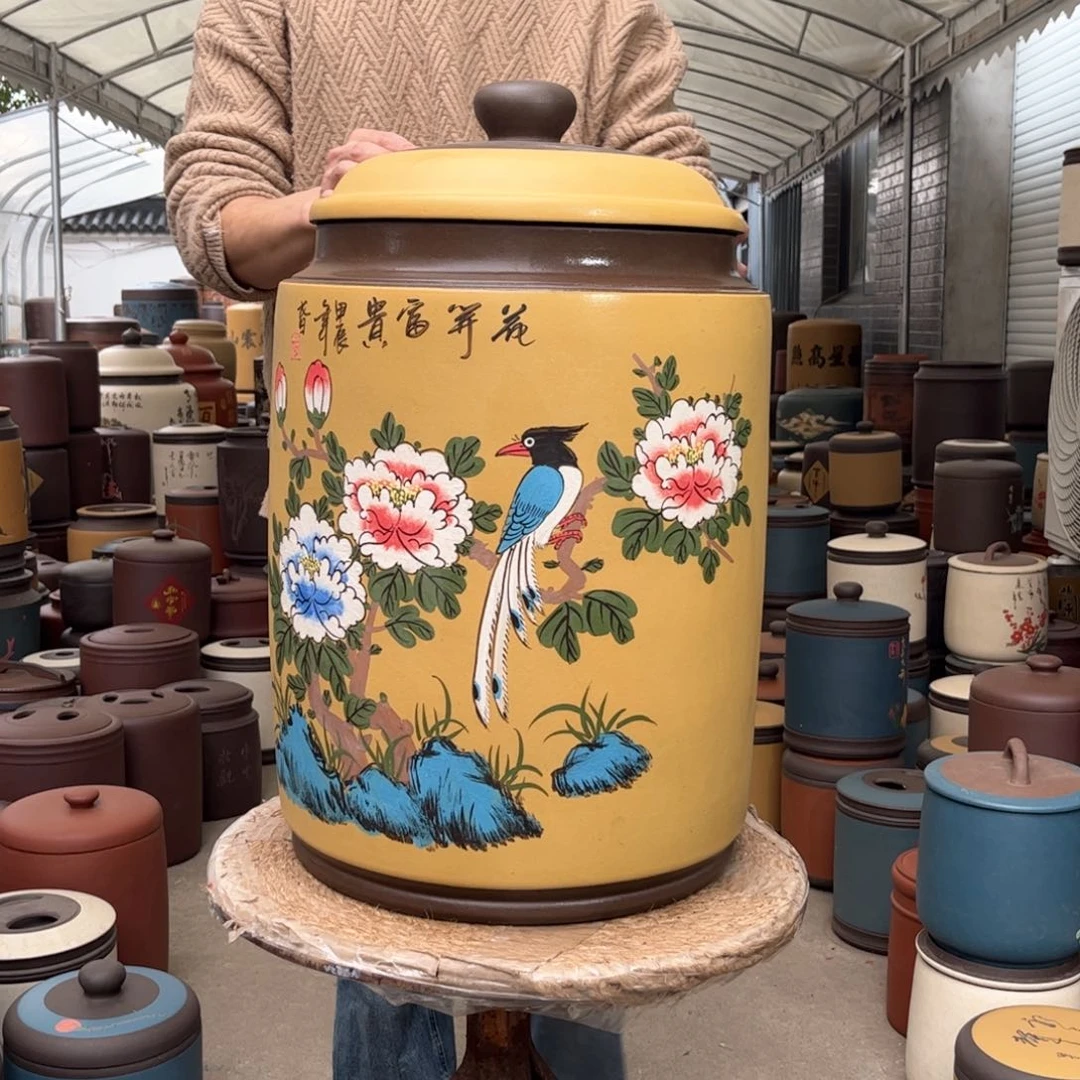 紫砂茶叶罐50 饼茶叶罐