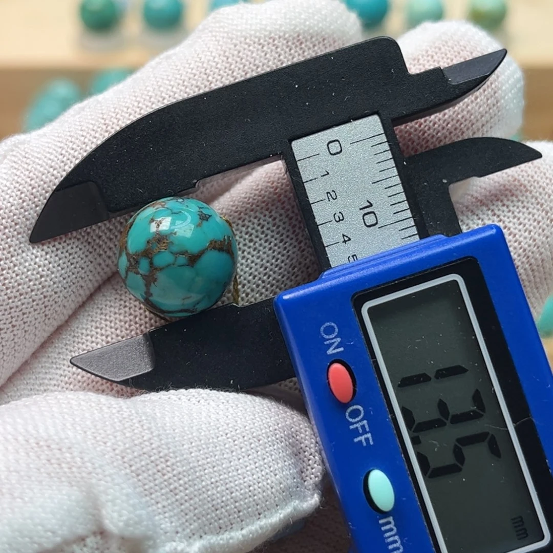 绿松石未镶嵌圆珠