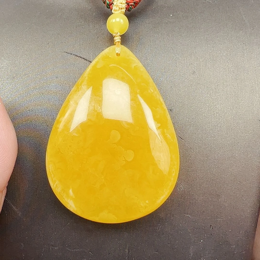 蜜蜡颈饰未镶嵌水滴17克
