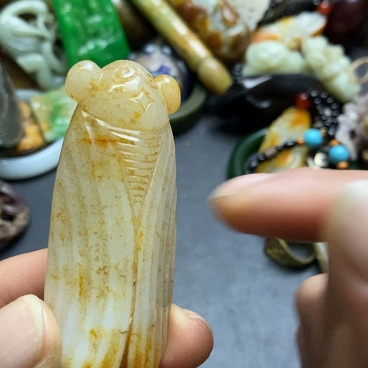 吊坠白玉菩提把件