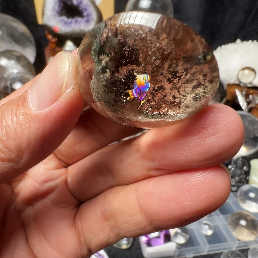 颈饰未镶嵌水晶天然四季幽灵聚宝盆锦鳞吊坠