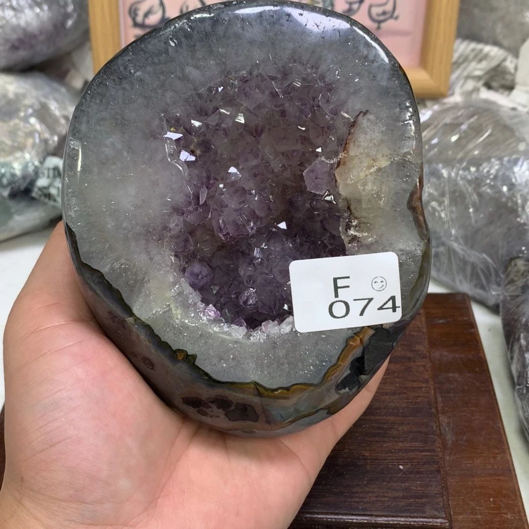 未镶嵌摆件紫晶水晶