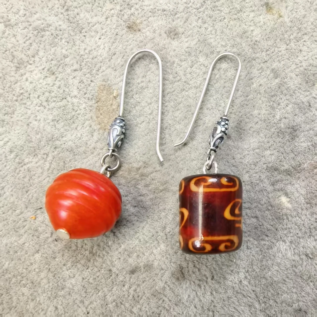 925银耳饰 （老银工厂3号店）E8 精品时尚潮流耳环