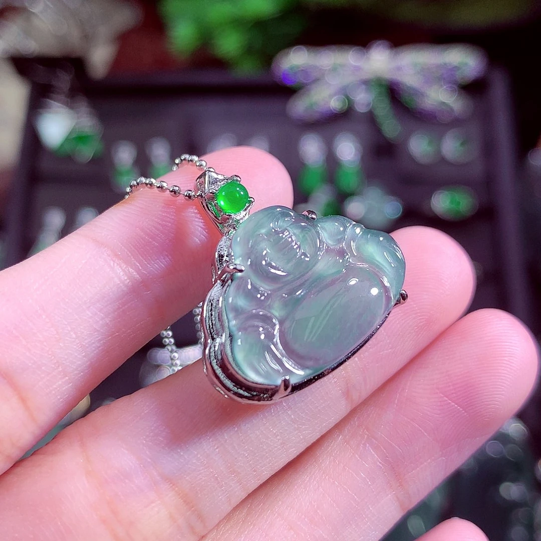 颈饰未镶嵌翡翠天然