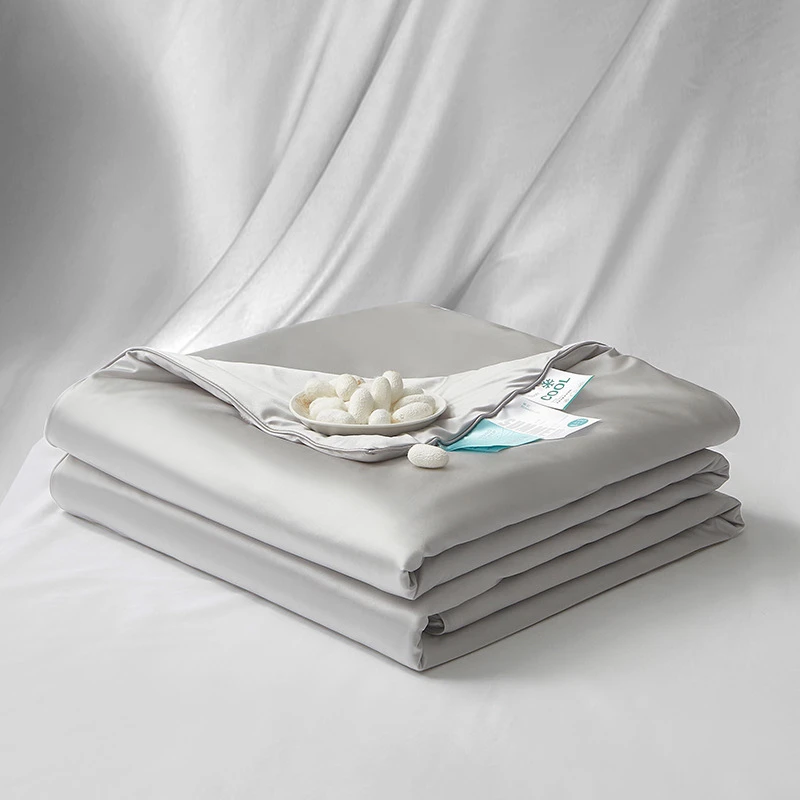 A类母婴级锦氨纶蚕丝夏凉被夏季冰凉感薄被子滑面空调被芯不粘腻
