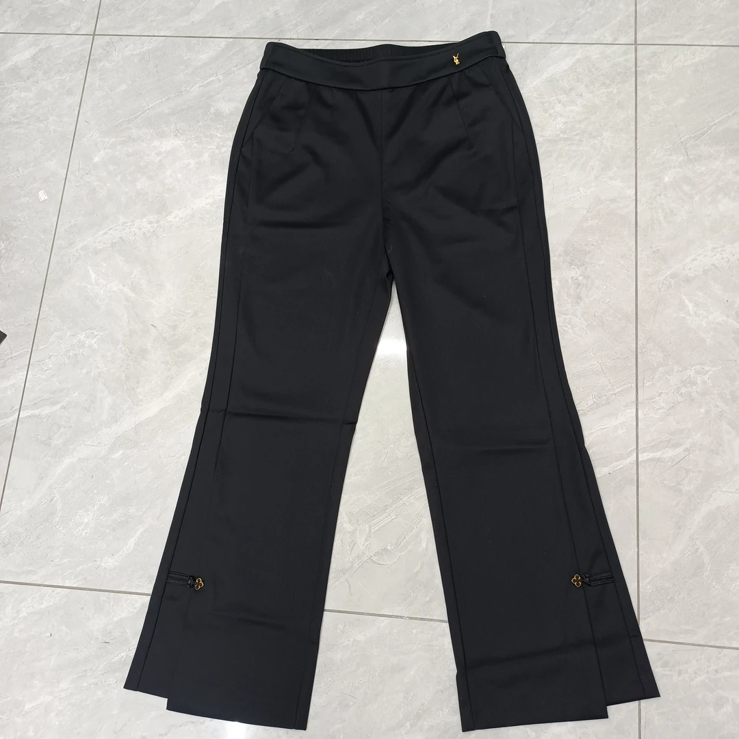 2635夏季女款高腰弹力微辣修身垂感薄款喇叭裤