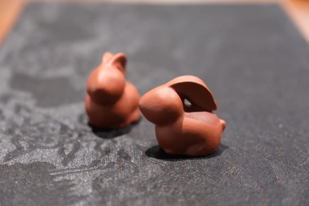 小茶宠手工兔子一只用朱泥纯手工制作的