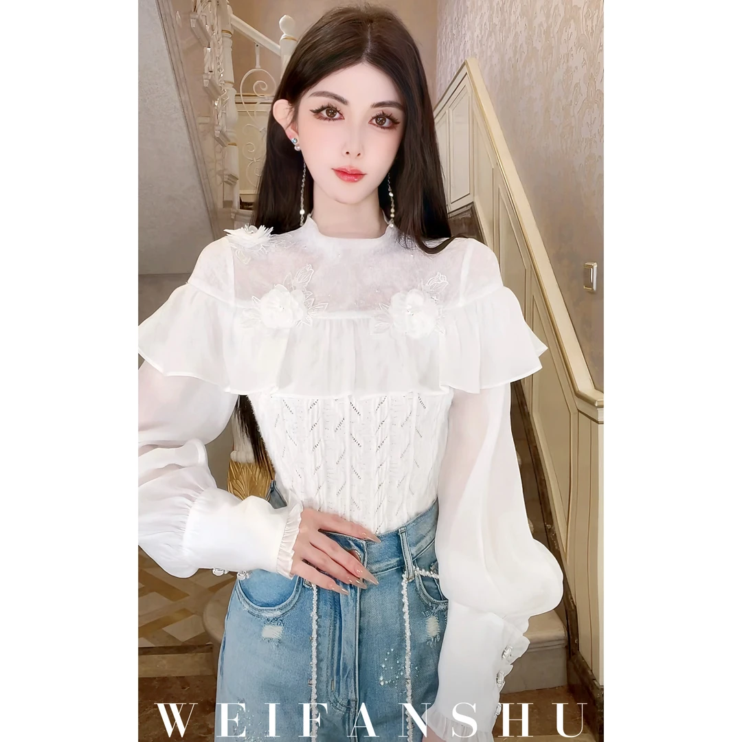 WEIFANSHU/魏凡舒【白山茶】上衣