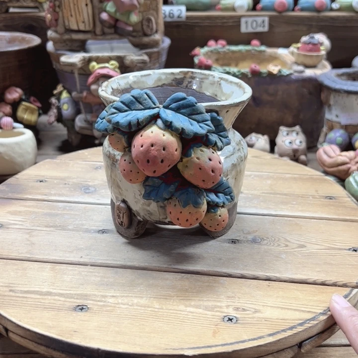 嘻哈多肉花盆百搭