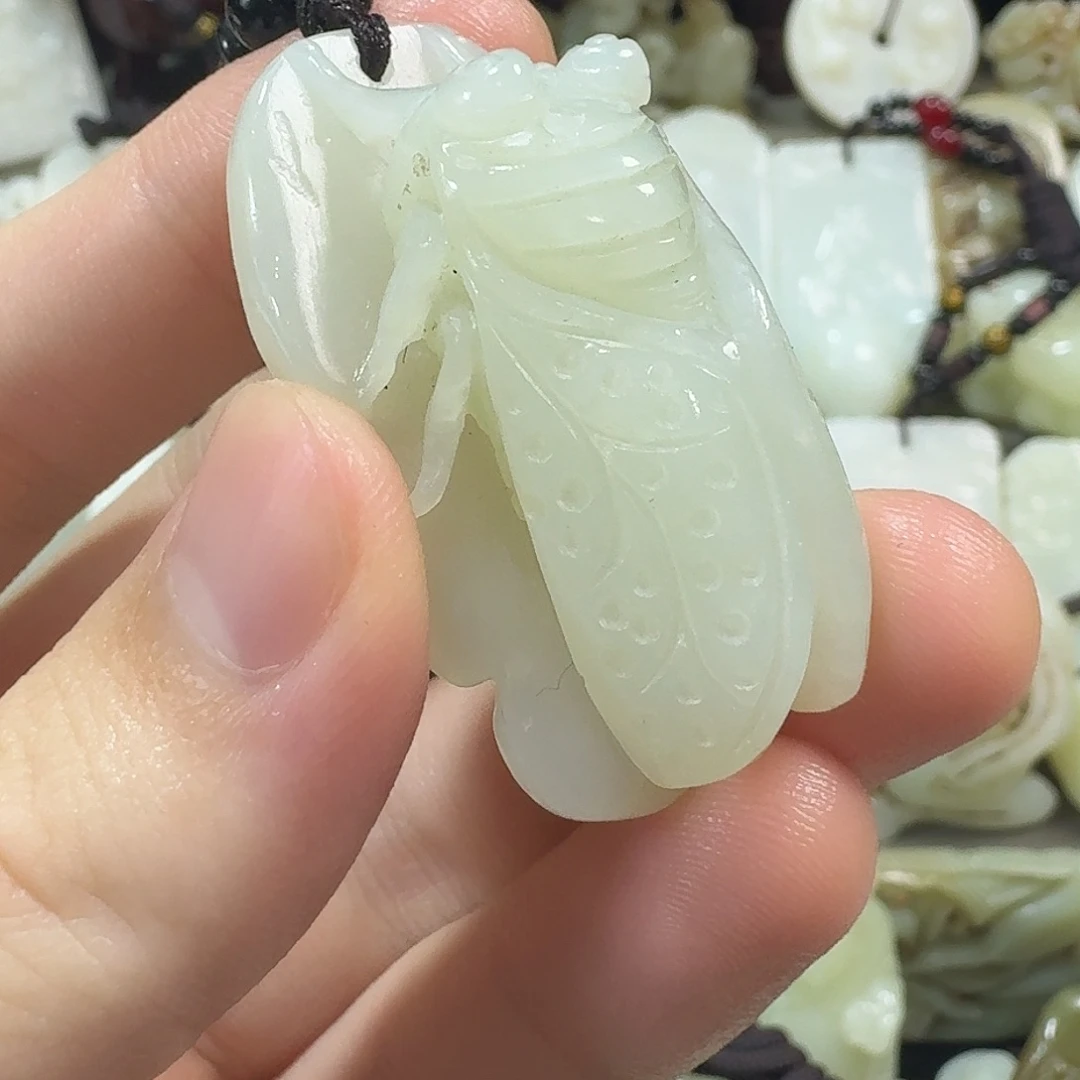 立***哥和田玉未镶嵌挂件