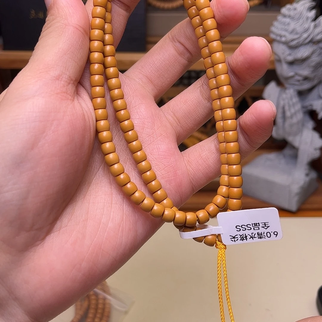 橄榄核手串/手链【听松文玩】sss级工艺精品橄榄核尖长串6.0素