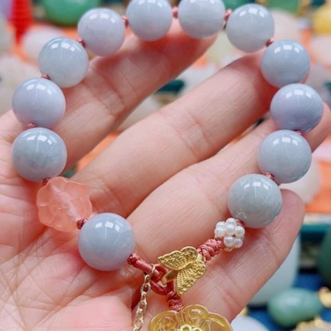 翡翠手链未镶嵌多样性发货一件