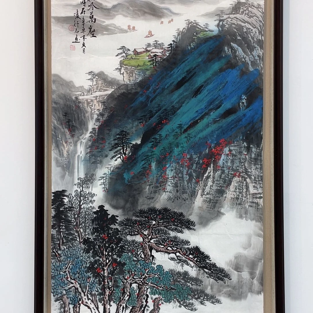 国画凌行志手绘作品