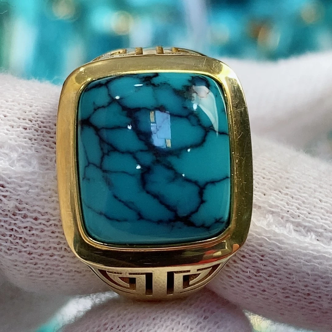 绿松石配饰18K金镶嵌