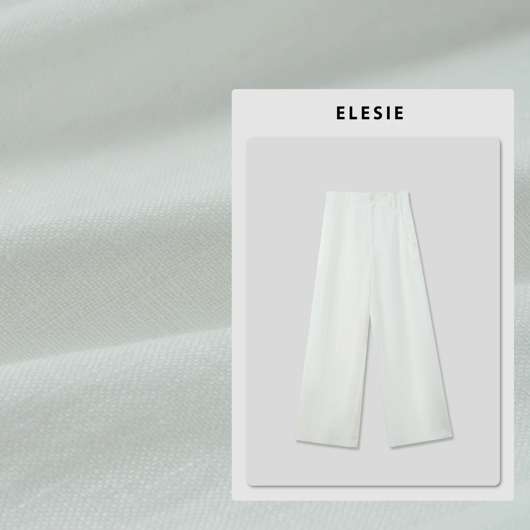 ELESIN【慢节奏】亚麻直筒百搭休闲裤 CK250131
