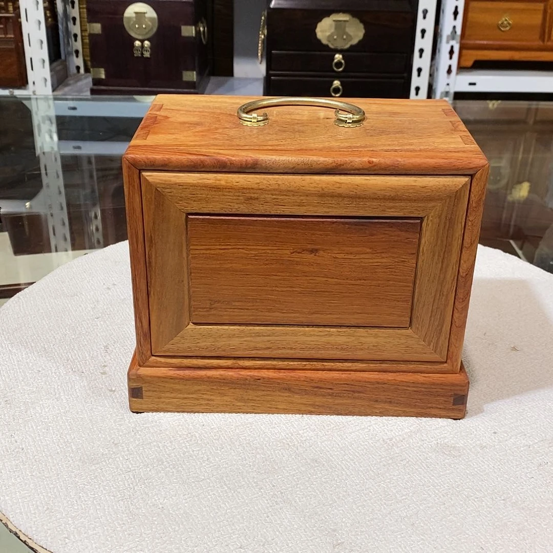 大果紫檀（缅甸花梨）独板提盒21/14/17