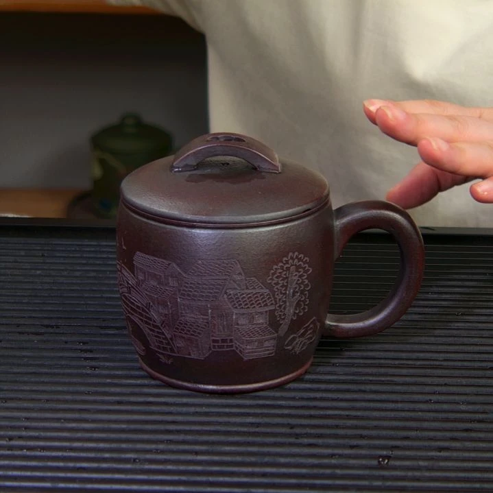 茶杯紫砂高货放漏