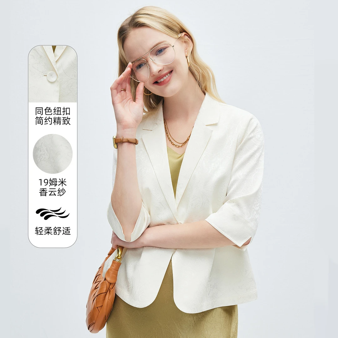 25春季新款西装领气质职场风简约外套女ES250102Z
