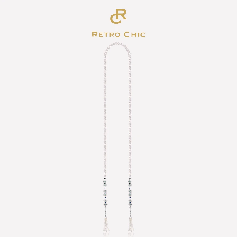 铜合金项链 RC RETRO CHIC 意大利复古时尚首饰 方形鎏珠项链