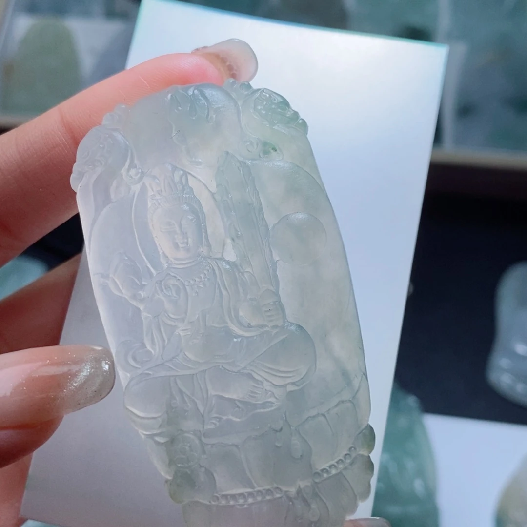 定制翡翠未镶嵌定制吊坠