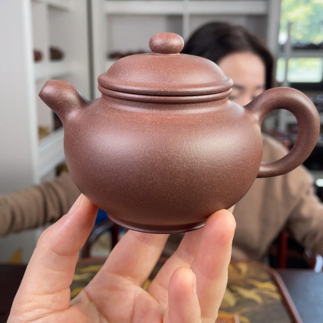 紫砂茶壶紫泥裰只200cc