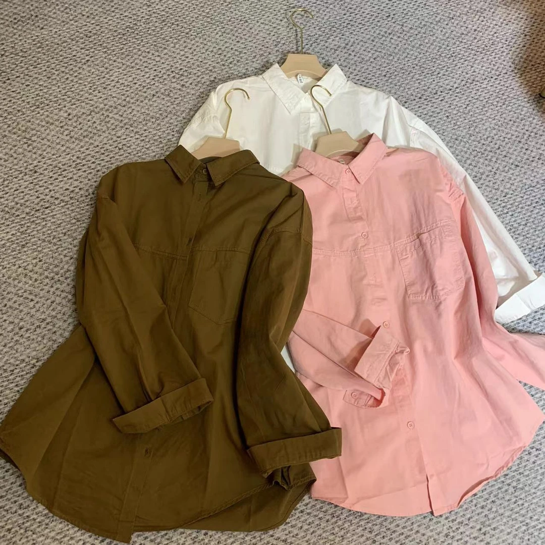 8335#爆款休闲时尚水洗棉衬衣