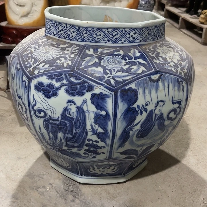 人物故事纹摆件个哈密瓜