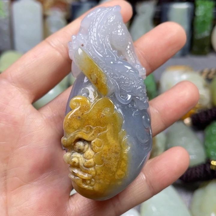 和田玉未镶嵌挂件