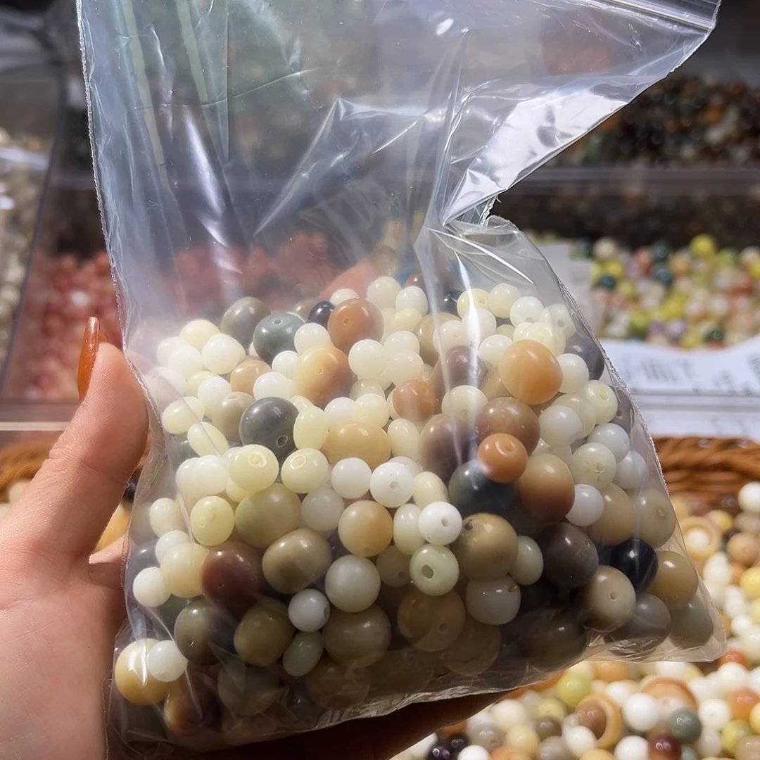 白玉菩提吊坠曦****e瑕疵散珠300颗