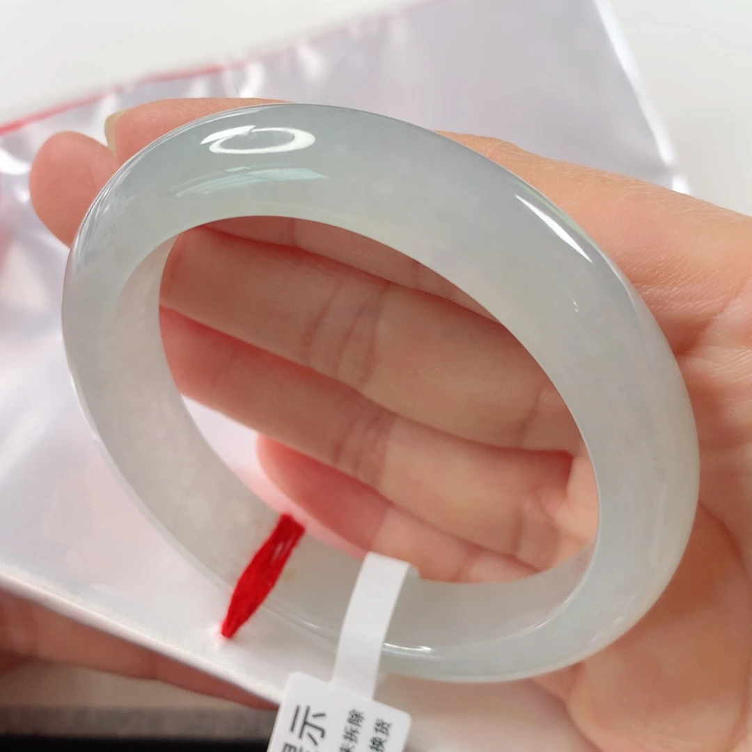 未镶嵌手镯翡翠 正圈256清透