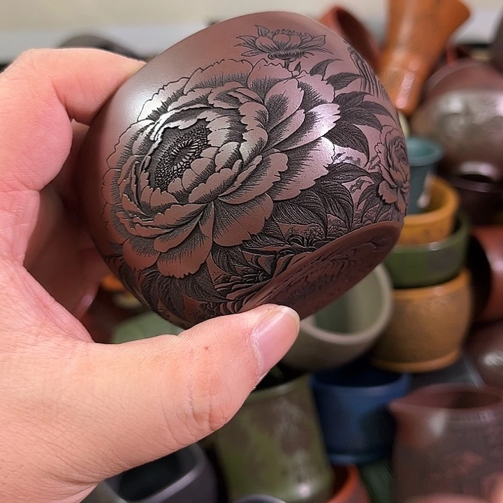 茶杯紫砂全手工紫砂主人杯