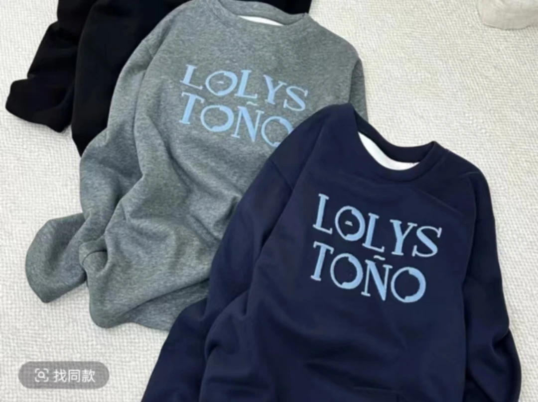 欧洲站德绒高领黑色长袖卫衣女打底衫保暖宽松打底8707