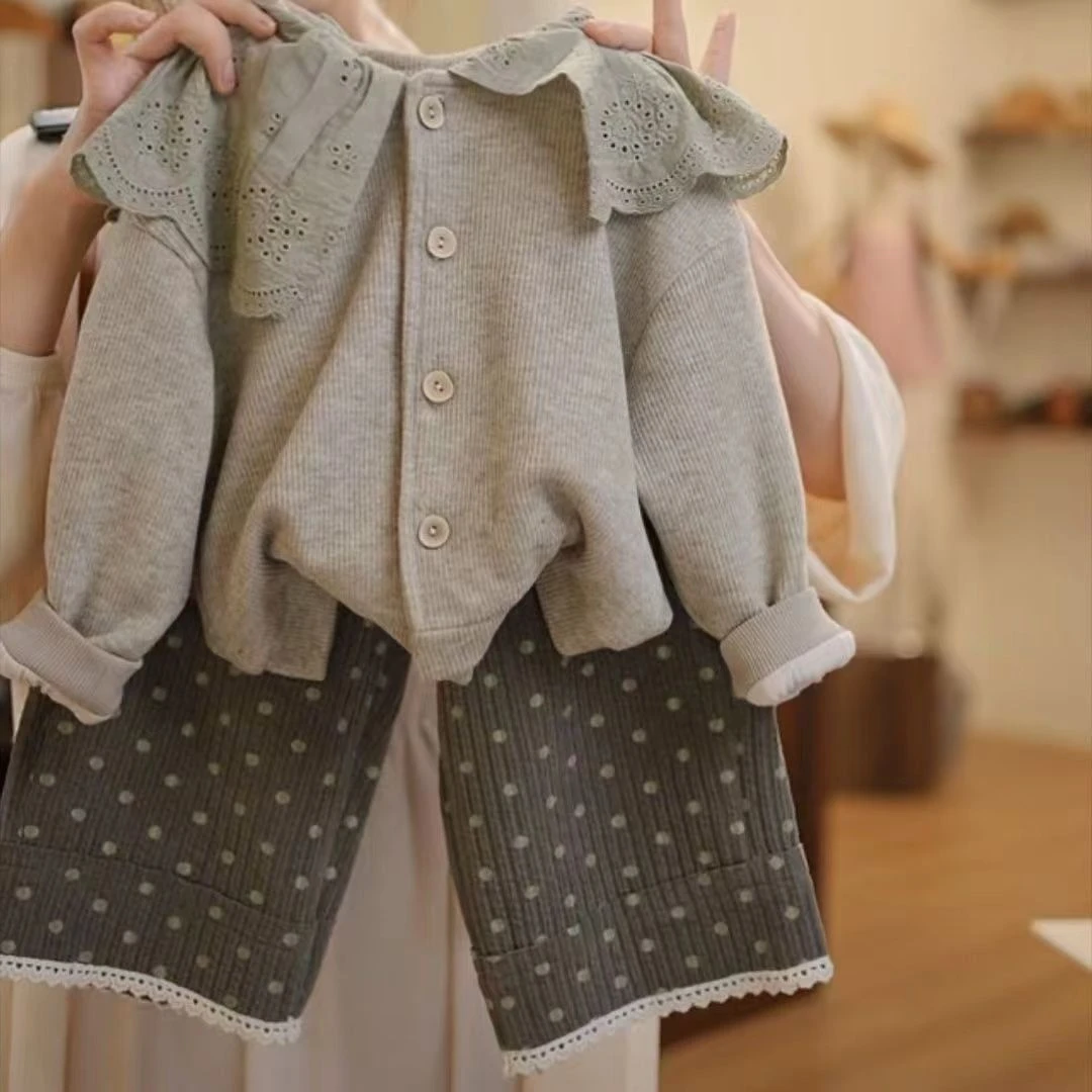 时尚新女童春秋装套装2025秋冬新款韩版童装洋气宝宝春秋儿童两件