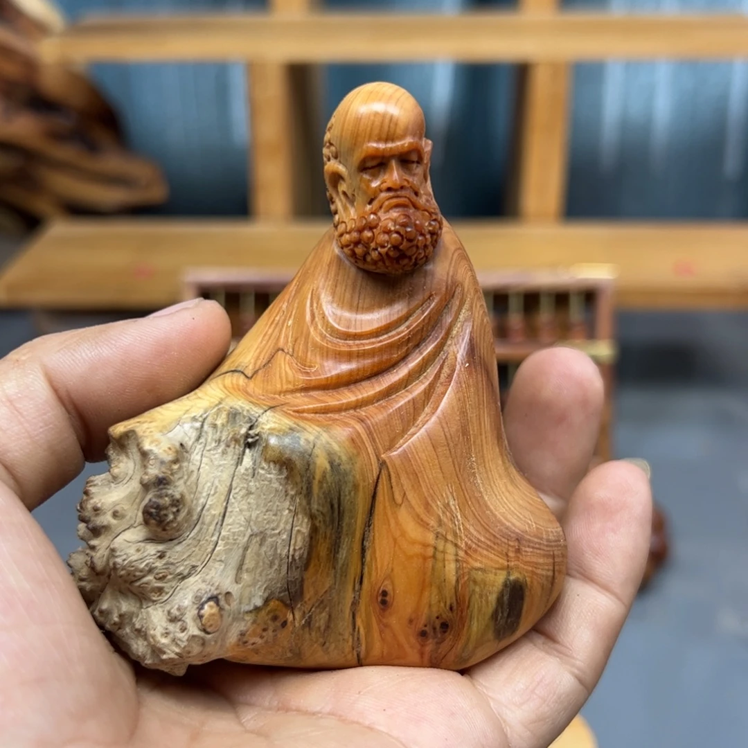 箜***木崖柏木摆件手把件