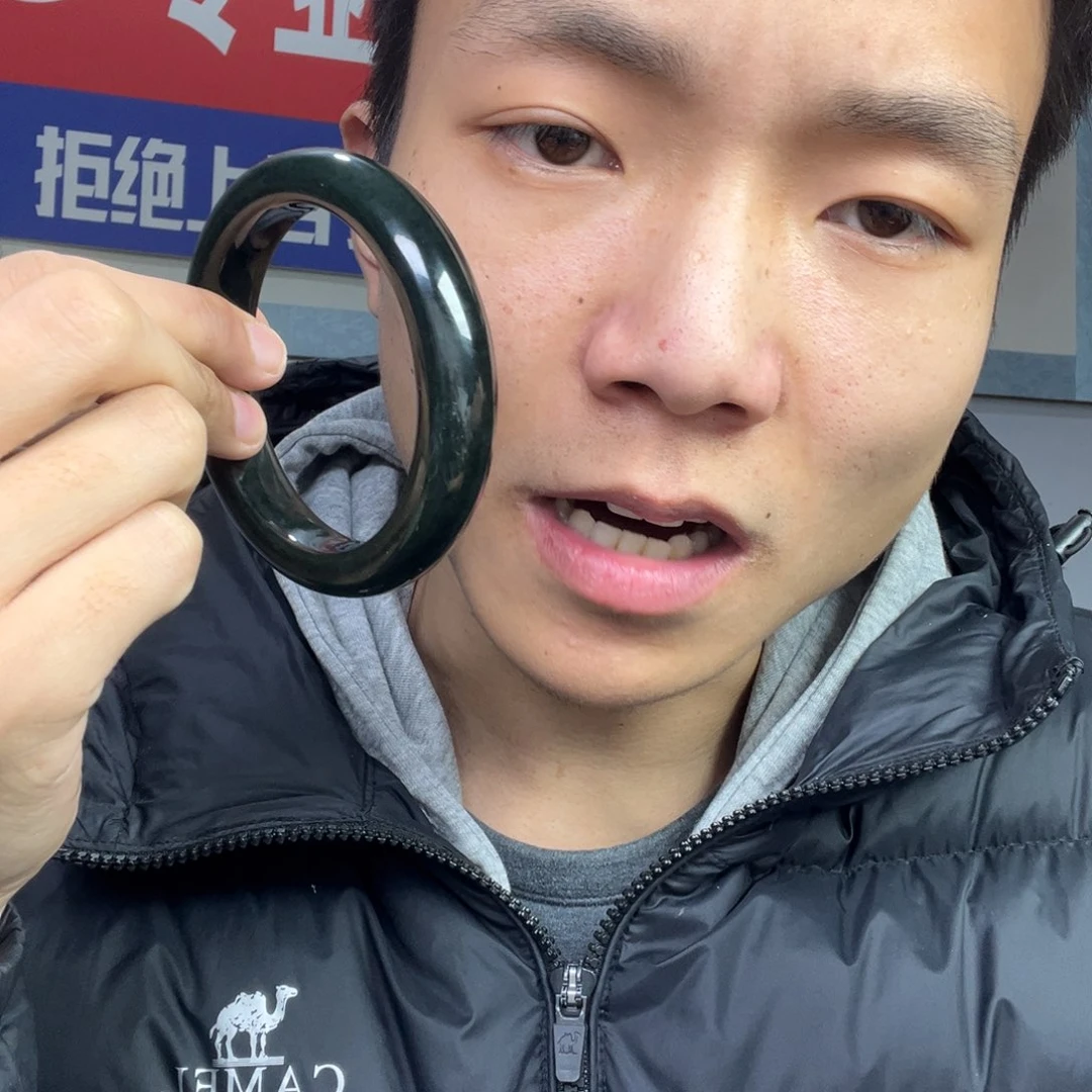 和田玉颈饰未镶嵌多样性新疆黑油青手镯