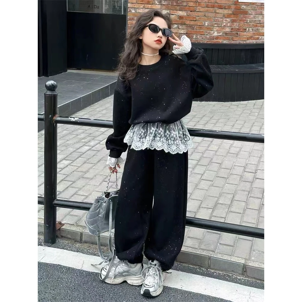 【米果妈】女童2025秋季新款洋气时尚套装B4596