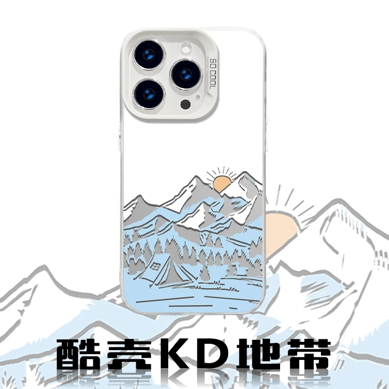 雪山林海-CYB潮图创意爆款适用苹果华为OPPO小米VIVO防摔手机壳