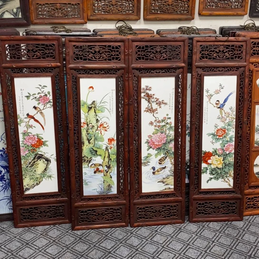 瓷片120*36*4 景德镇瓷板画柴窑烧制