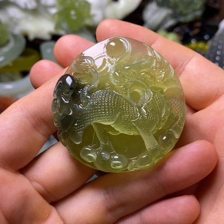未镶嵌岫玉岫玉颈饰