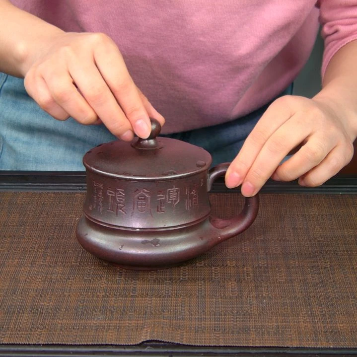紫砂茶杯原矿紫砂