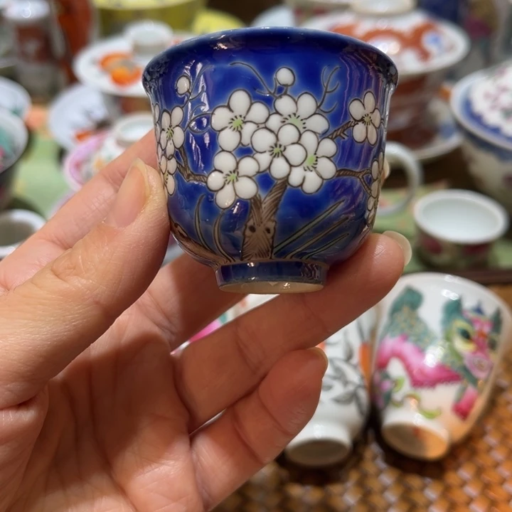 手绘茶杯盖碗陶瓷