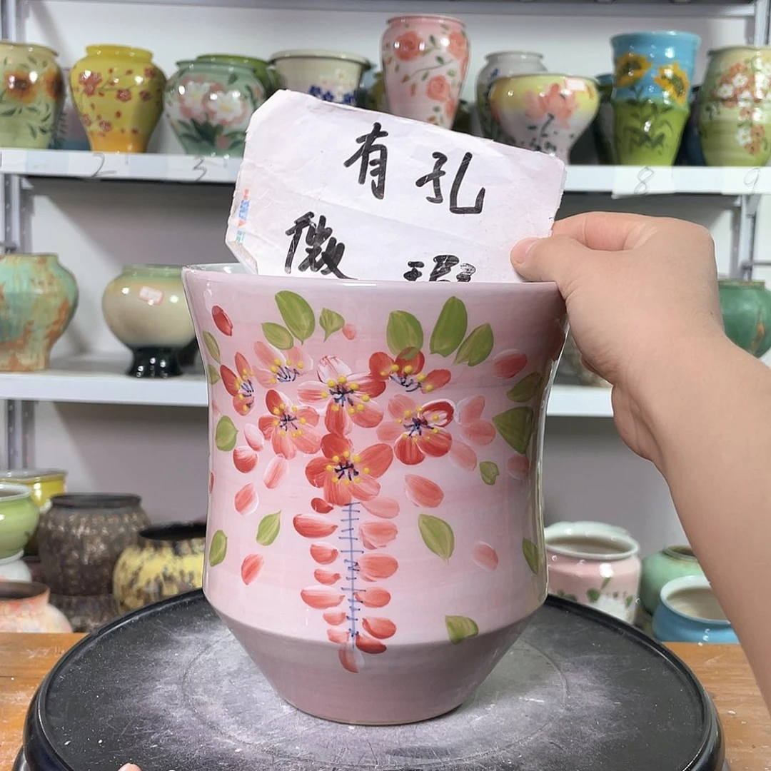 景德镇陶瓷花盆花器暇256