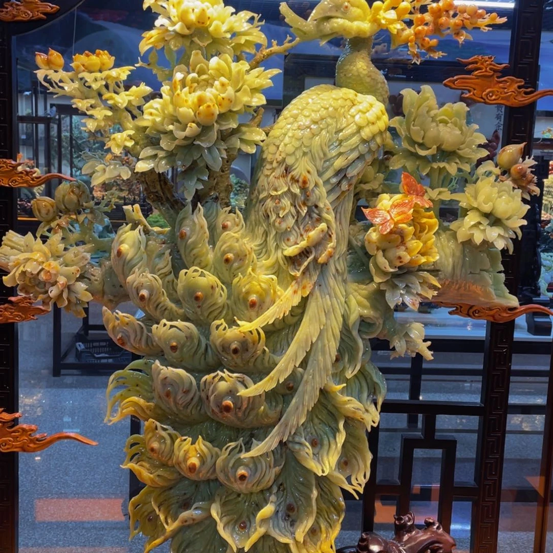 蛇纹石玉未镶嵌摆件