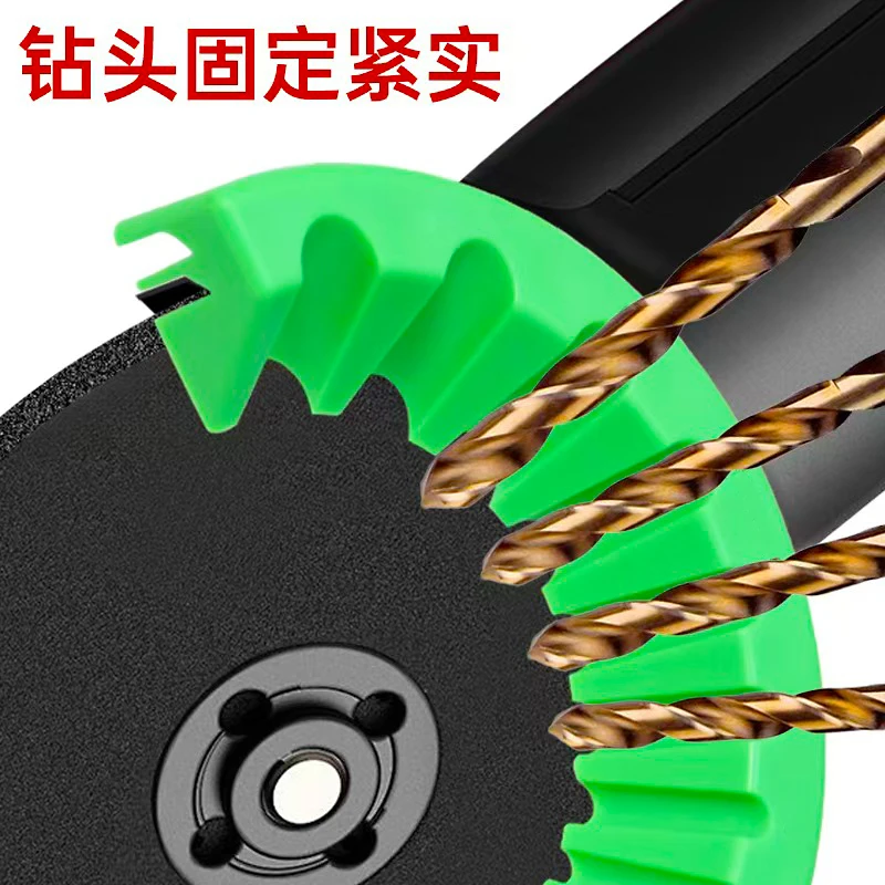100型角磨机10合1款磨钻头支架固定器多规格钻头研磨打磨辅助工具